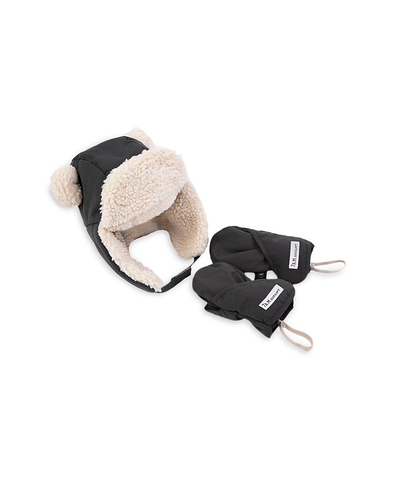 7AM Enfant Unisex Le Cub Benji Mitten & Hat Set - Baby, Toddler