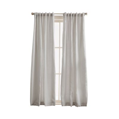 Peri Home - Linen 84" x 50" Back Tab Lined Window Panel, Pair