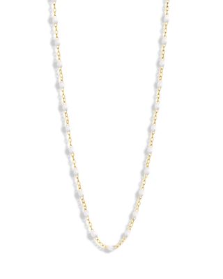 18K Yellow Gold Classic Gigi Resin Bead Statement Necklace, 20&amp;quot;