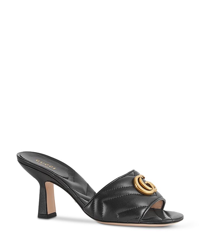 Gucci - Women's Double G High Heel Slide Sandals