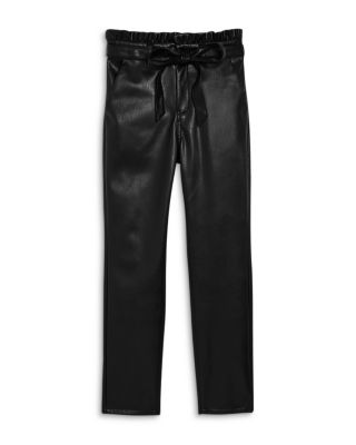 AQUA Girls' Faux Leather Pants, Big Kid 100% Exclusive