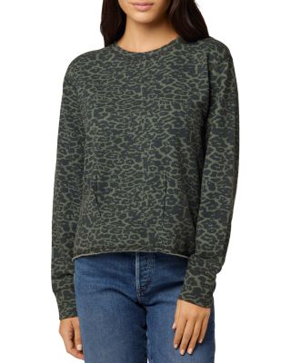 grey leopard print sweatshirt