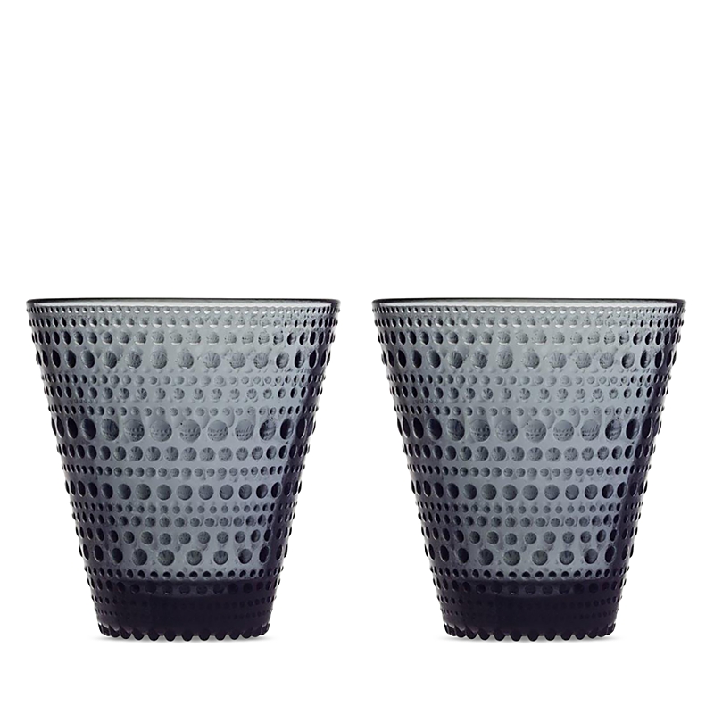 Iittala Kastehelmi Dark Grey Tumbler, Set of 2
