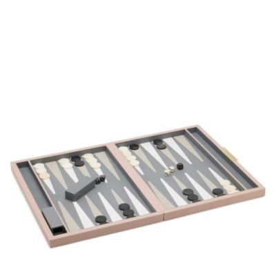 Sebina Leather & Horn Backgammon Set, Large