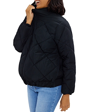 Shop Ingrid & Isabel Grow With You Puffer Jacket In Black