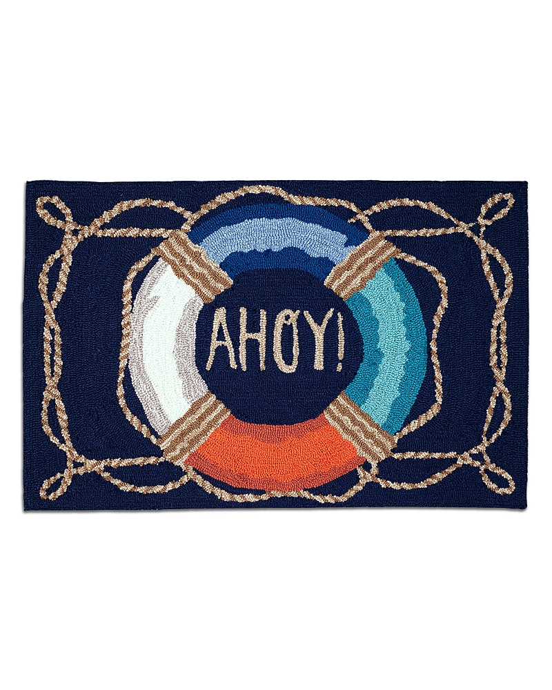 Liora Manne Frontporch Ahoy Outdoor Rug, 1'8 x 2'6