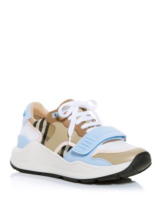 スニーカー BURBERRY Women Sneakers 8111004 LF TERRACE C3101 PINK Burberry Check Terrace leather sneakers​ for Women - Pink in