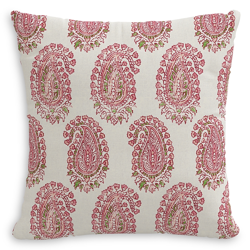 Sparrow & Wren Down Pillow in Paisley Rosequartz, 20 x 20