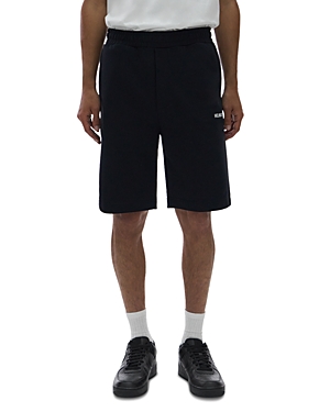 Helmut Lang Men's Core Logo Terry Sweat Shorts In Black