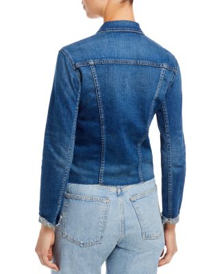 Janelle Slim-Fit Raw Denim Jacket