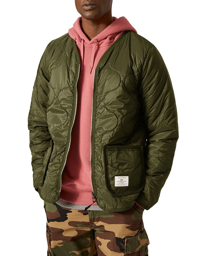 Alpha Industries Nylon | Liner Quilted Jacket Bloomingdale\'s Full Zip Onion