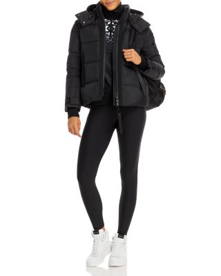 coach fair isle puffer