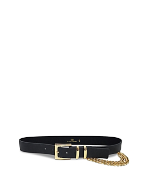 B-LOW THE BELT B-LOW THE BELT WOMEN'S PHOENIX LEATHER & CHAIN BELT,BH203-925LE