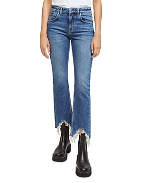 Maje Pachafranbis Chewed Hem Skinny Jeans In Blue