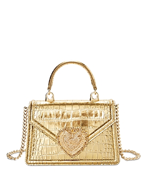 Dolce & Gabbana Embossed Metallic Leather Handbag