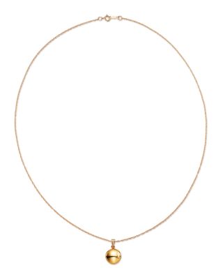 Disc Pendant Necklace in 14K Yellow Gold, 18" 