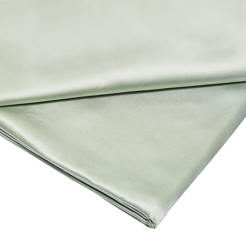 Gingerlily Silk Flat Sheet, King In Sage
