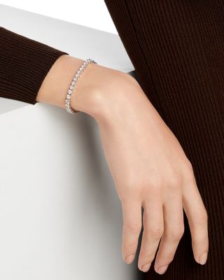 Certified Certified Diamond Tennis Bracelet in 14K White Gold, 6.0 tcw