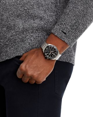 Formula 1 Quartz Men's Black Steel Chronograph, 43mm