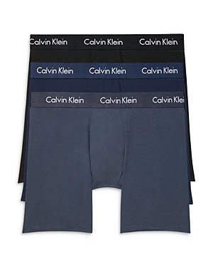 Calvin Klein Boxer Briefs, Pack Of 3 In Gray/black/navy