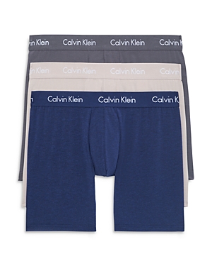 Calvin Klein Boxer Briefs, Pack Of 3 In Blue/nude/gray