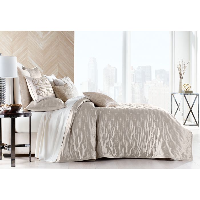 Shop Hudson Park Collection Nouveau Quilted King Sham - 100% Exclusive In Ivory