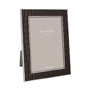 Addison Ross Faux Croc Picture Frame, 5 X 7 In Brown