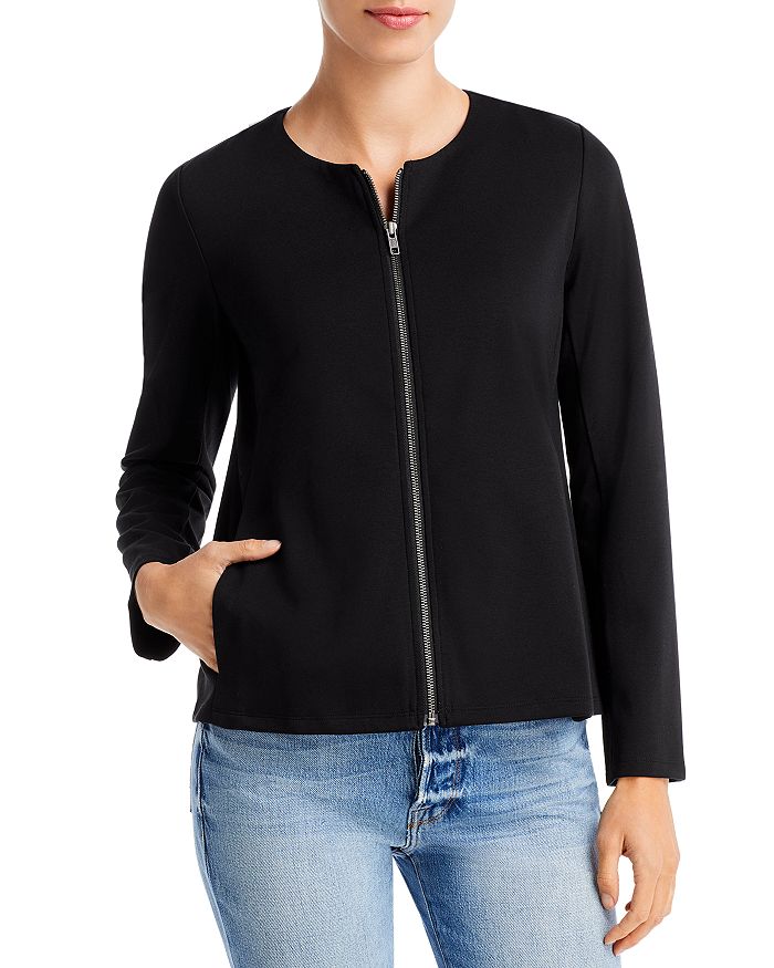 Eileen fisher hot sale zip front jacket