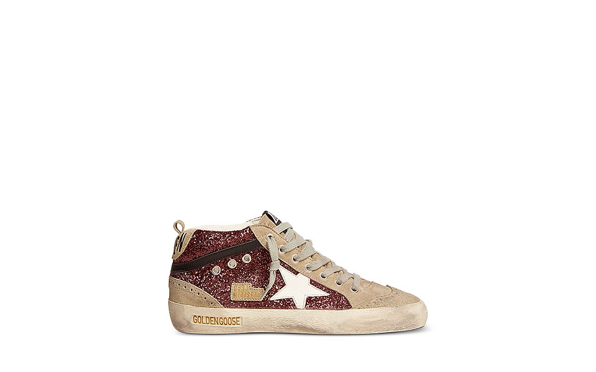 Golden Goose Women's Mid Star Glitter Sneakers