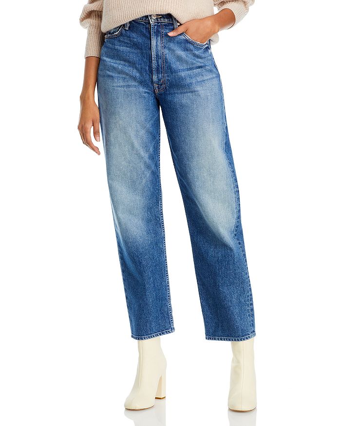 MOTHER Study Hover High Rise Jeans in Treating Myself | Bloomingdale's