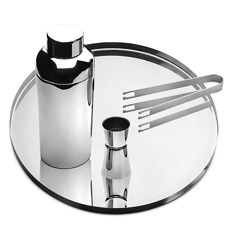 Mepra Stile 4-piece Stainless Steel Bar Set In Silver