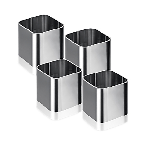 Mepra Napkin Ring Set Of 4 Stile In Silver