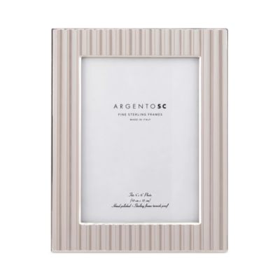 Argento SC - Fluted Sterling Silver Picture Frame, 4" x 6"