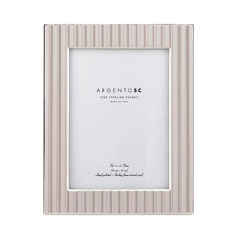 Argento Sc Fluted Sterling Silver Picture Frame, 4 X 6 In Silver