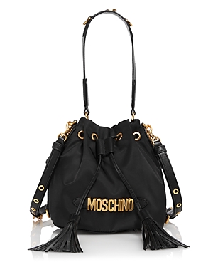 Moschino Tassel Bucket Shoulder Bag