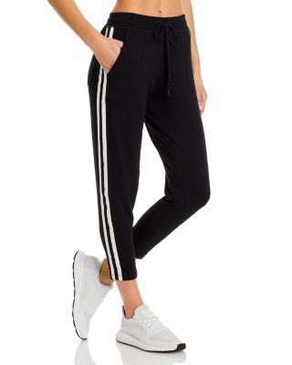 Splits59 Reena Cropped Sweatpants In Black/vintage White