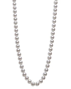 Bloomingdale's - Cultured Akoya Pearl Strand Necklace in 14K Yellow Gold, 18" - 100% Exclusive