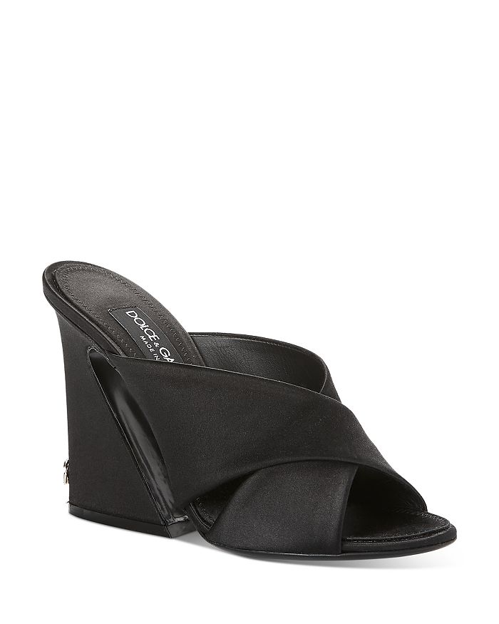 Black criss cross wedge sandals sales