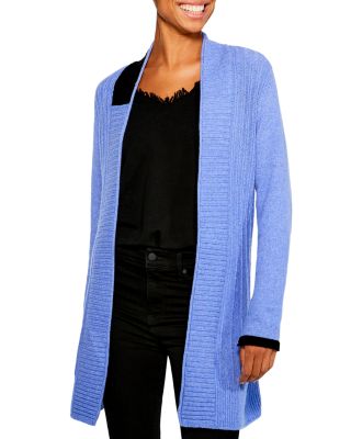 blue long cardigan sweater