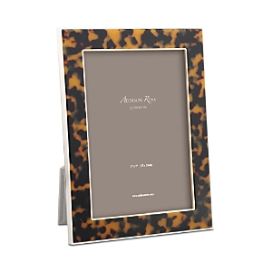 ADDISON ROSS FAUX TORTOISESHELL & SILVERPLATE PICTURE FRAME, 5 X 7