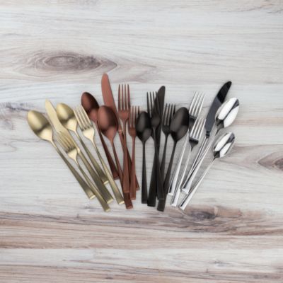 Marlise Champagne Satin 20 Piece Flatware Set 