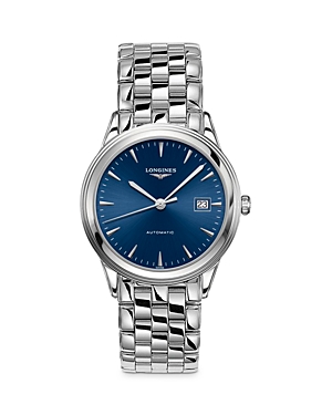 Longines Flagship Watch, 39mm In Blue/silver
