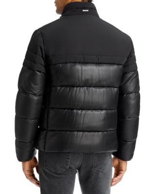 polo leather jacket black