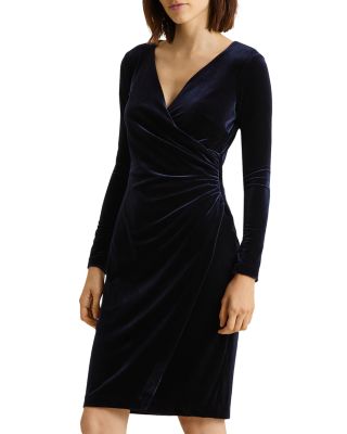 lauren ralph lauren velvet dress