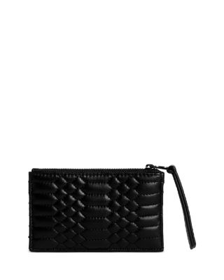 ZADIG & VOLTAIRE QUILTED LEATHER KEY POUCH