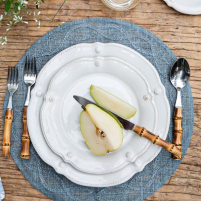 Berry & Thread Whitewash Flared 4 Piece Place Setting