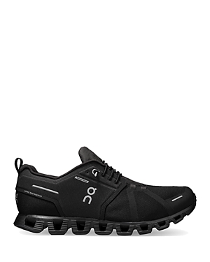 Shop On Men's Cloud 5 Waterproof Lace Up Running Sneakers In All Black