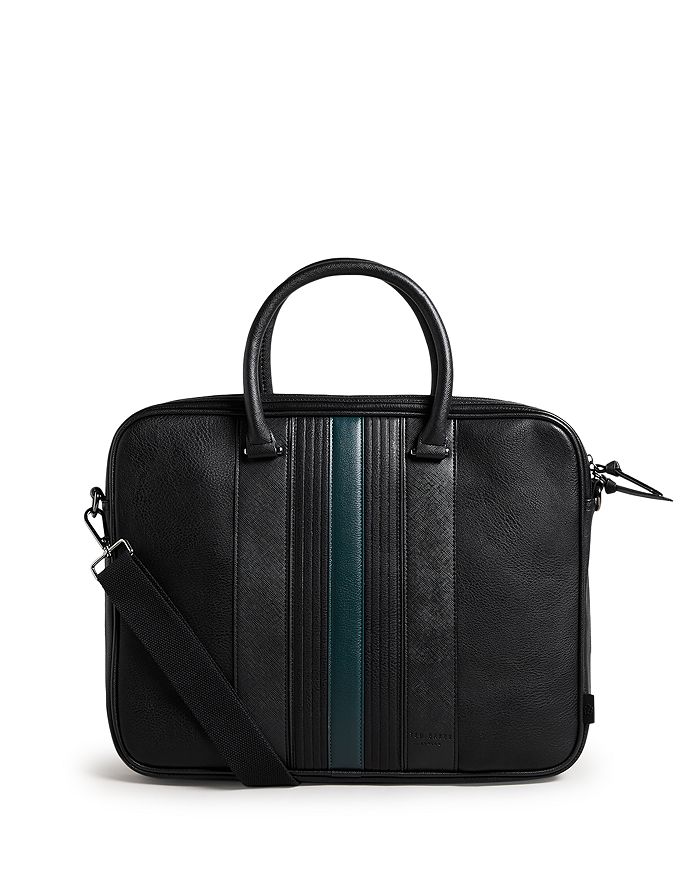 Ted Baker - Nevver Striped Faux Leather Document Bag