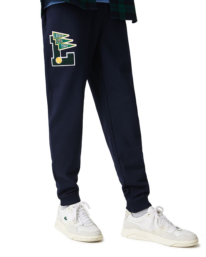 Mens lacoste fleece tracksuit deals