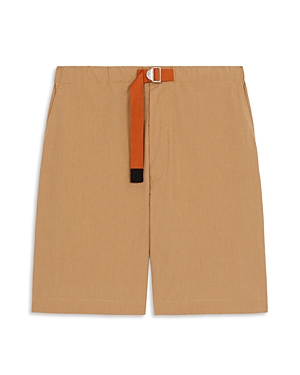 Kenzo Elasticized Regular Fit Belt Shorts In Safron